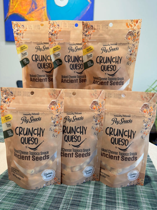 Cheese Snack, Crunchy Queso Ancient Seeds 12 pack, 2oz Bag