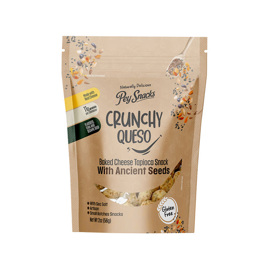 Cheese Snack, Crunchy Queso Ancient Seeds 12 pack, 2oz Bag