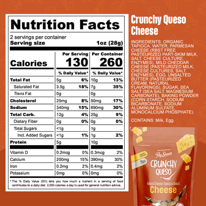 Cheese Snacks Variety Pack, Crunchy Queso, Cheese, Italian and Spicy 12 pack, 2oz Bag