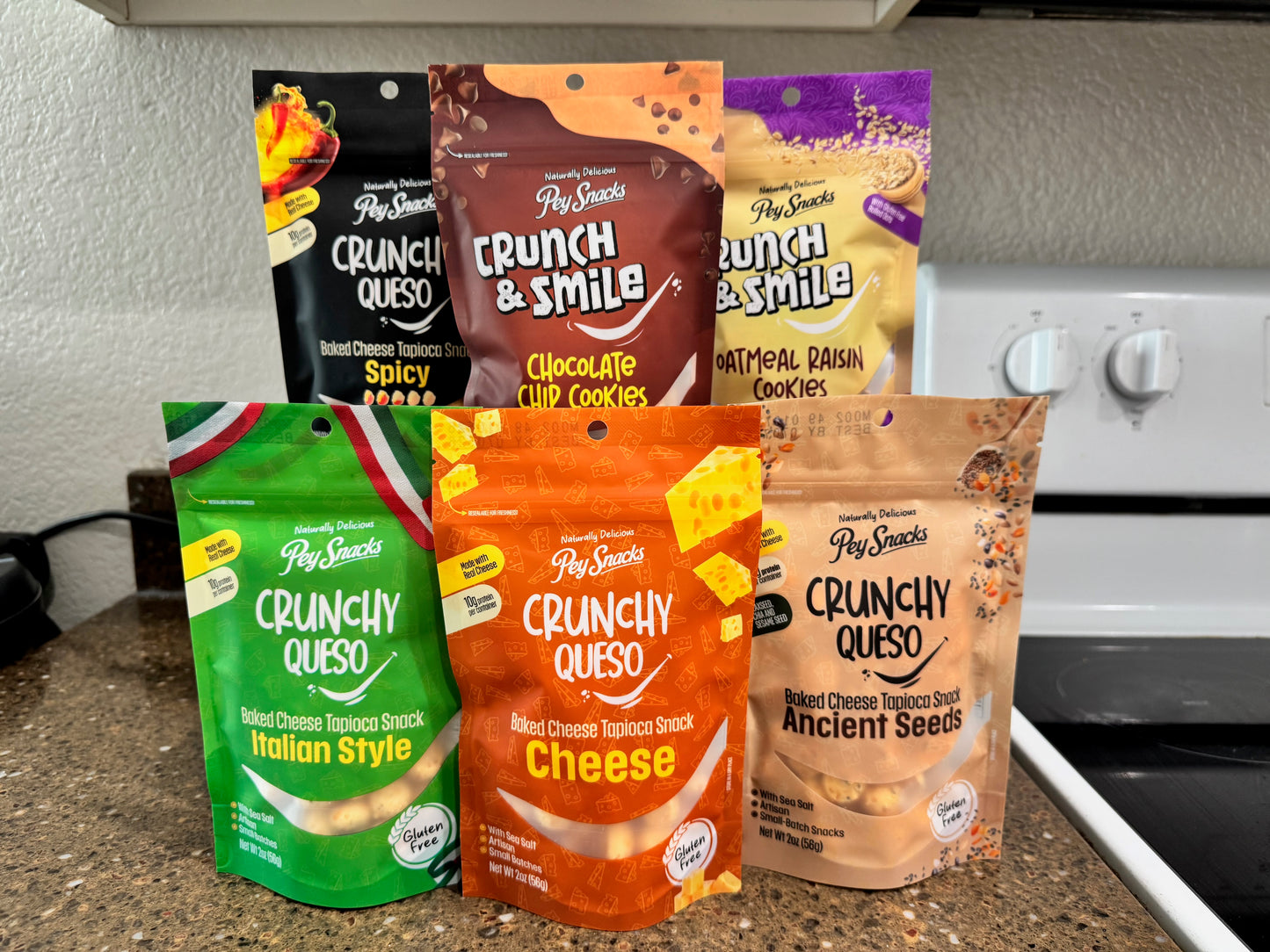 Mixed Cheese Snacks & Cookie Variety Pack - Gluten-Free 6-Pack